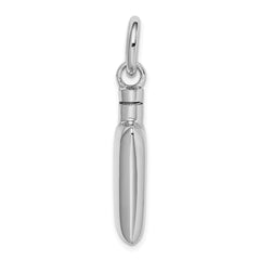 Sterling Silver 925 Ash Holder Pendant with Rhodium Polish