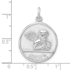 Sterling Silver Polished Raphael Angel Pendant