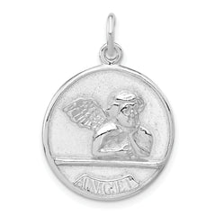 Sterling Silver Polished Raphael Angel Pendant