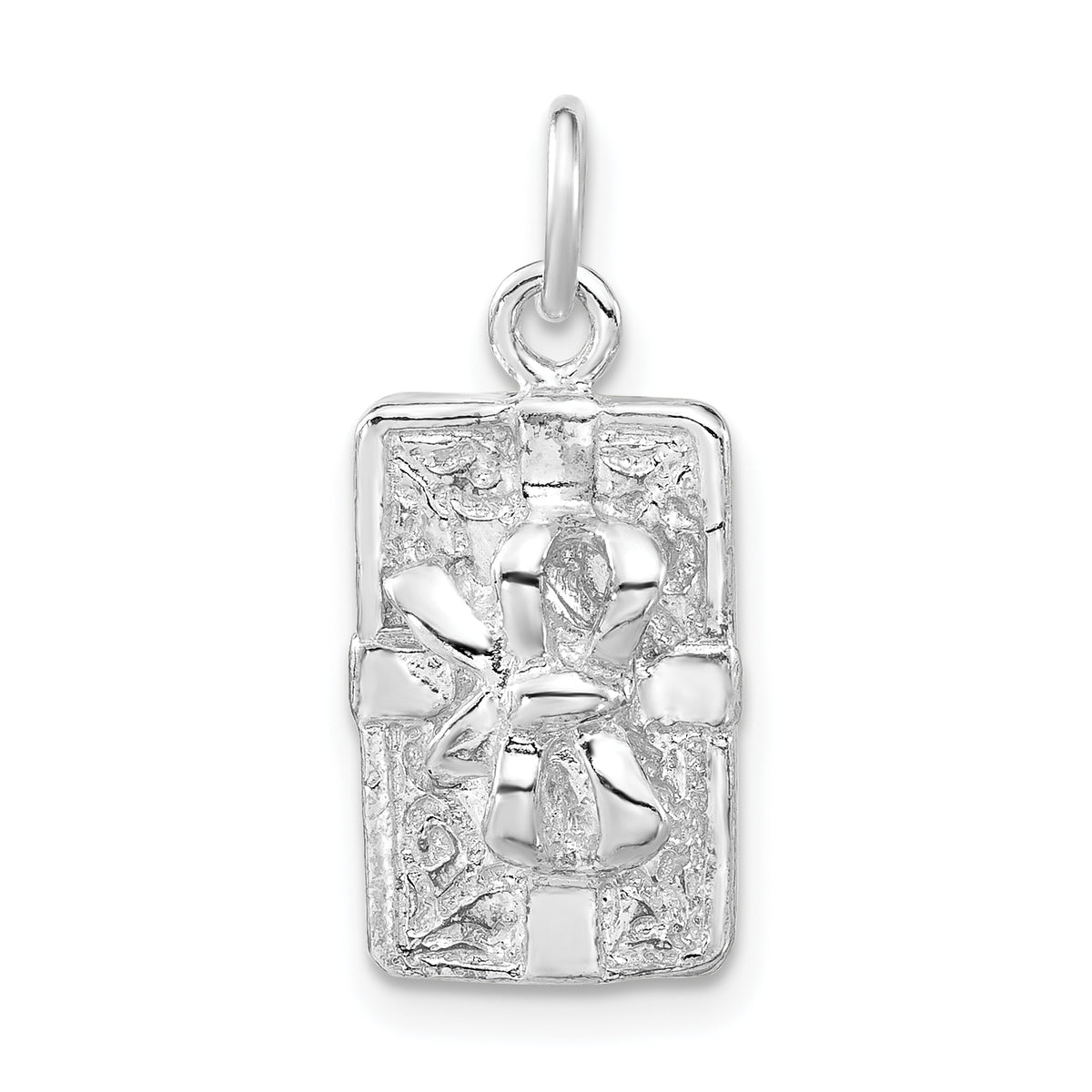 Sterling Silver Polished Present Charm