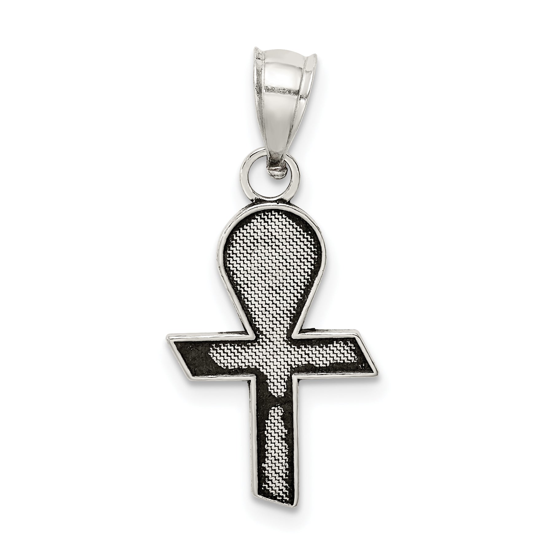 Sterling Silver Antiqued Mi Primera Communion Mini Ribbon Pendant