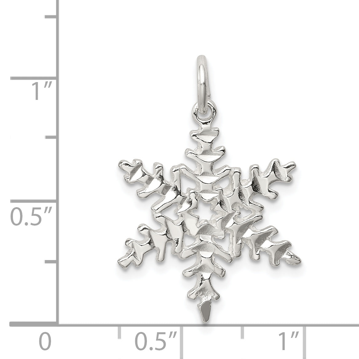 Sterling Silver Snowflake Pendant