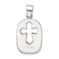 Sterling Silver Polished Faith Pendant