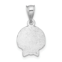 Sterling Silver Polished Boy Head Pendant