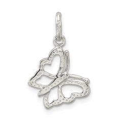 Sterling Silver Polished Butterfly Charm