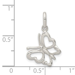 Sterling Silver Polished Butterfly Charm