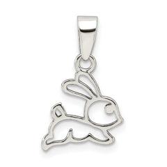 Sterling Silver Polished Bunny Pendant