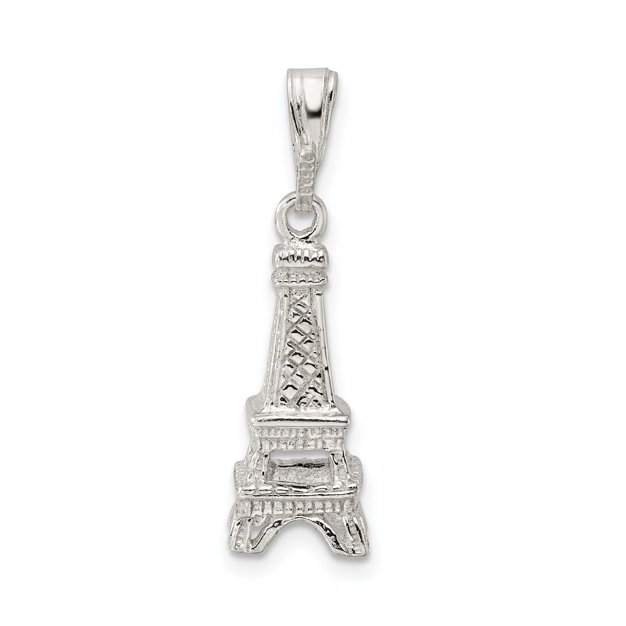 Sterling Silver Polished Eiffel Tower Charm