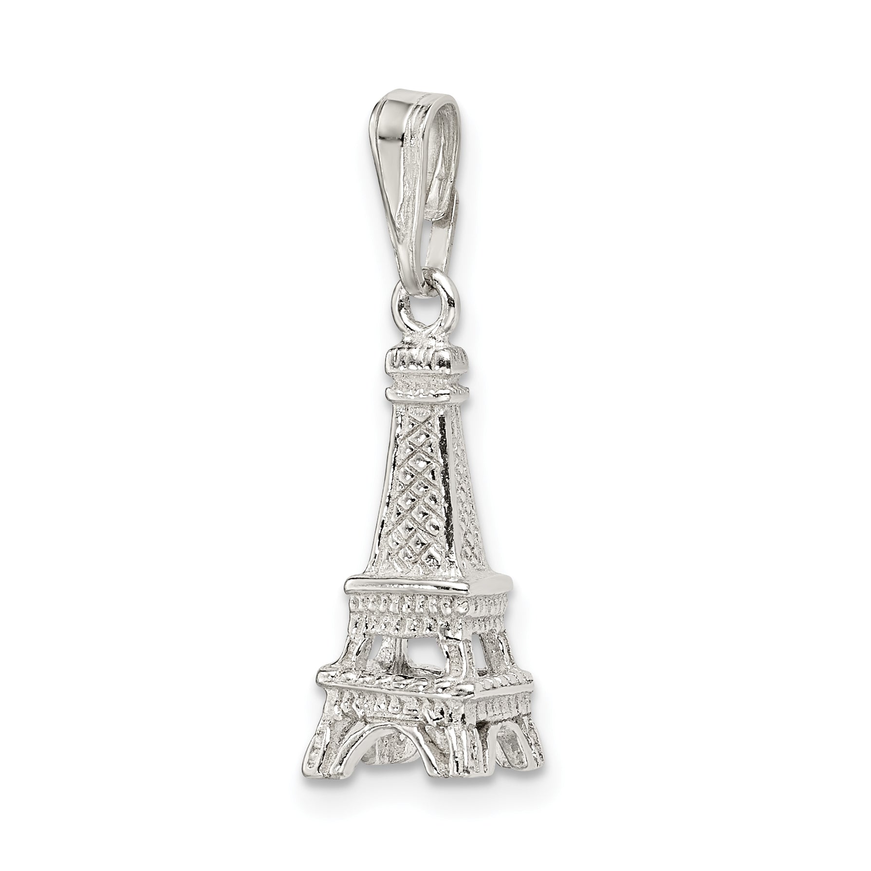 Sterling Silver Polished Eiffel Tower Charm