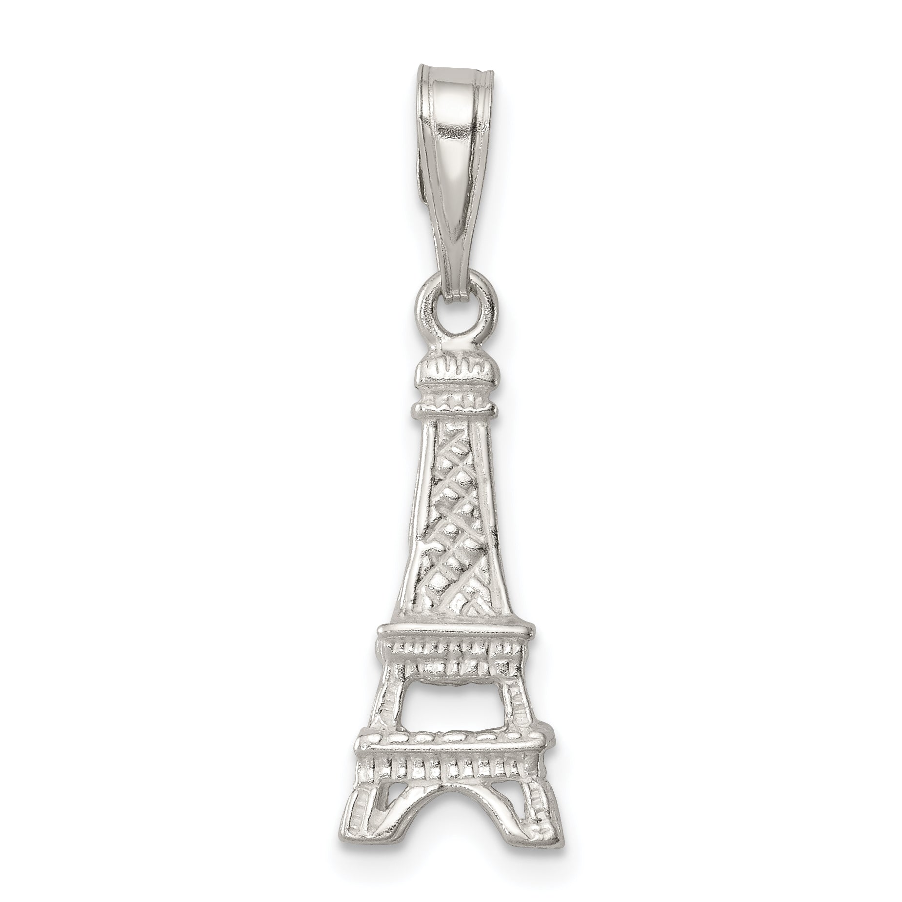 Sterling Silver Polished Eiffel Tower Charm