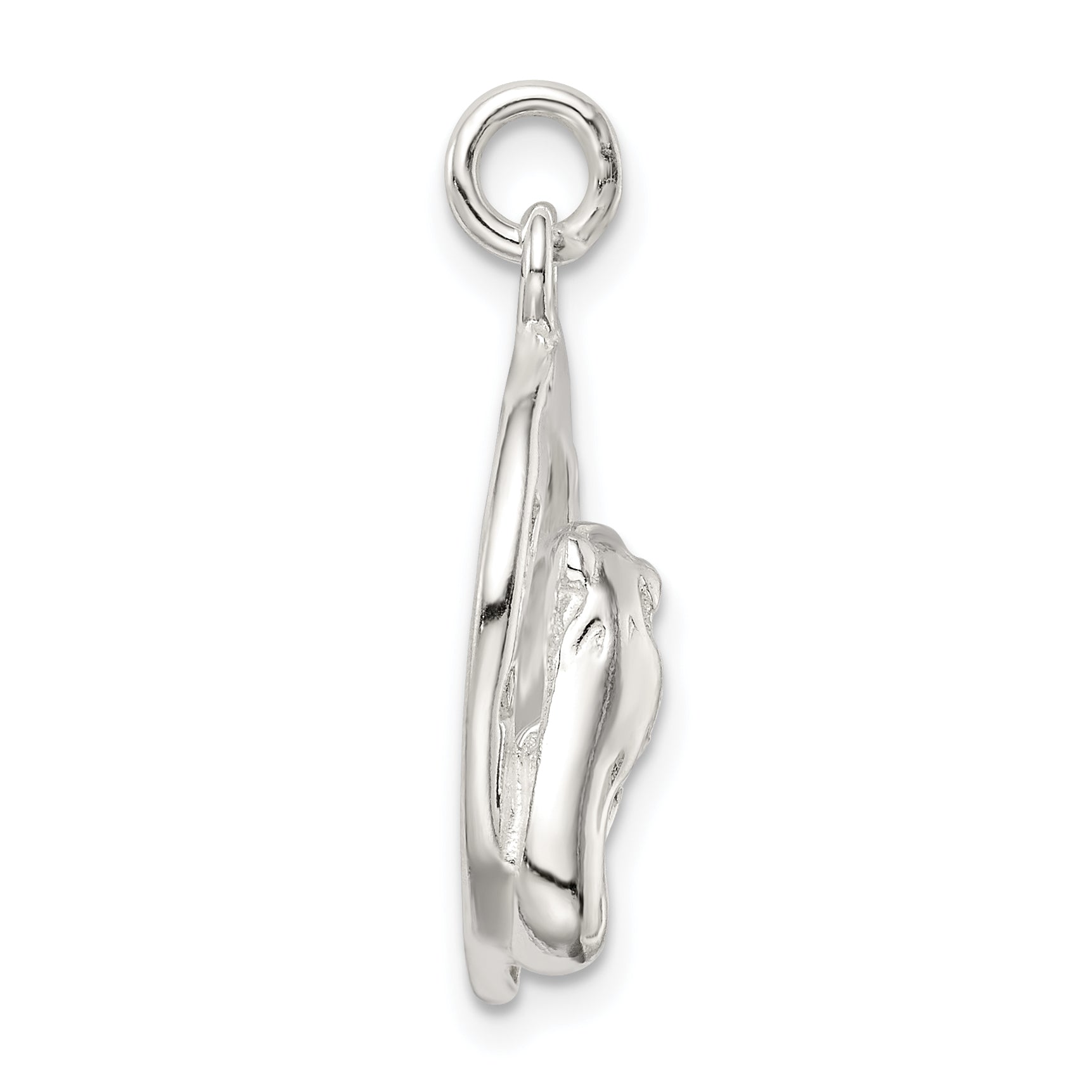 Sterling Silver Polished Horse Pendant