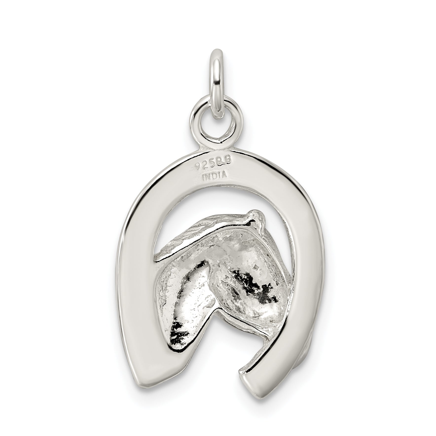 Sterling Silver Polished Horse Pendant