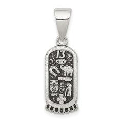 Sterling Silver Antiqued Mini Good Luck Icons Pendant