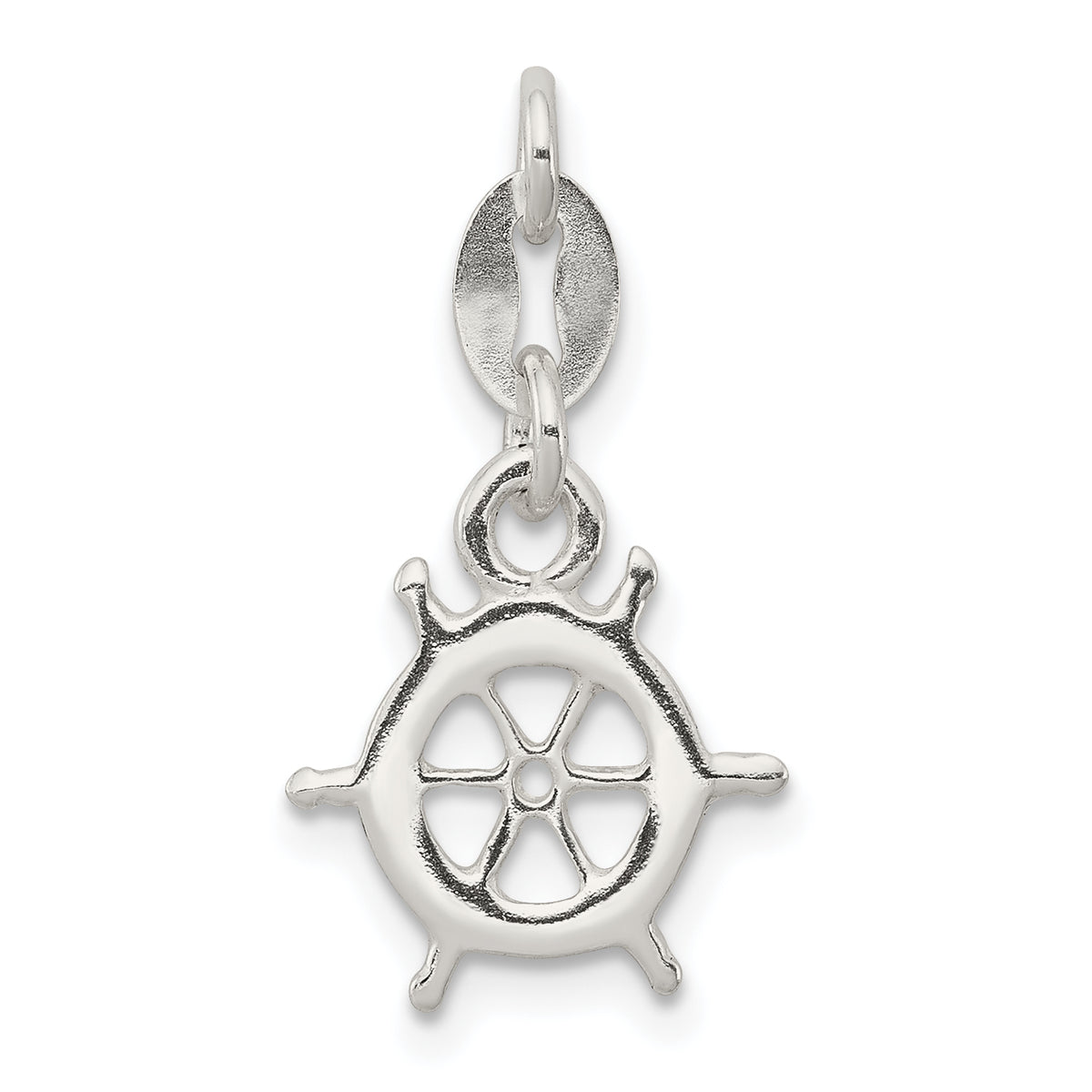 Sterling Silver Polished Nautical Charm