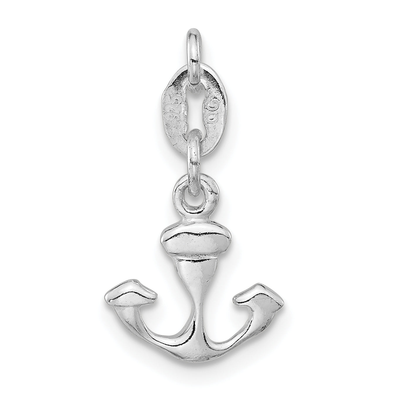 Sterling Silver 925 Nautical Charm for Women Polished Finish