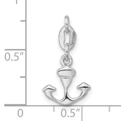 Sterling Silver 925 Nautical Charm for Women Polished Finish