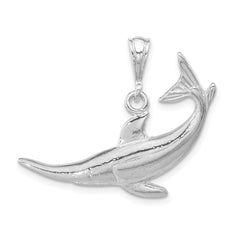 Sterling Silver Polished Fish Pendant