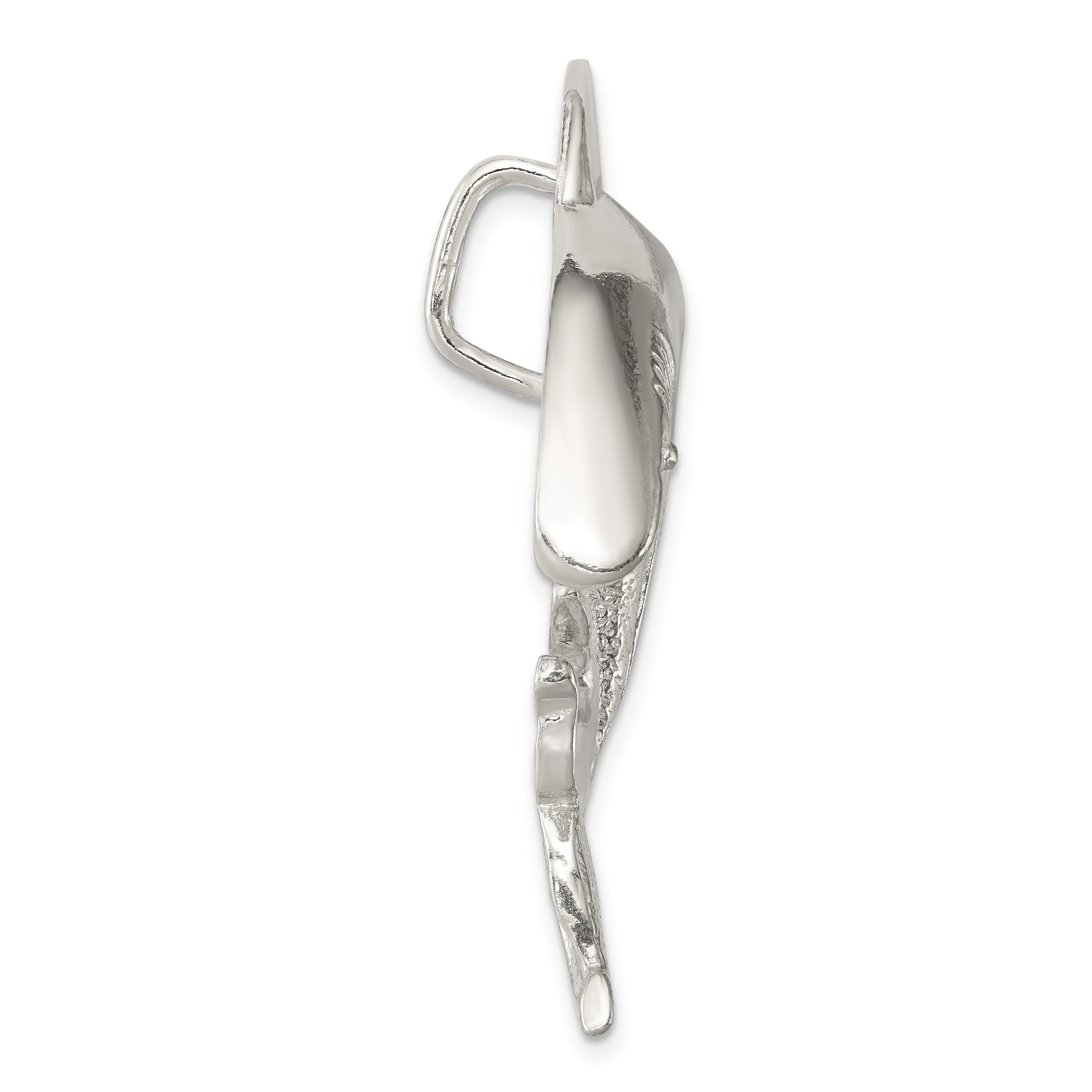 Sophia Jewelers Men's 925 Sterling Silver Shark Slide Pendant with Polished Finish