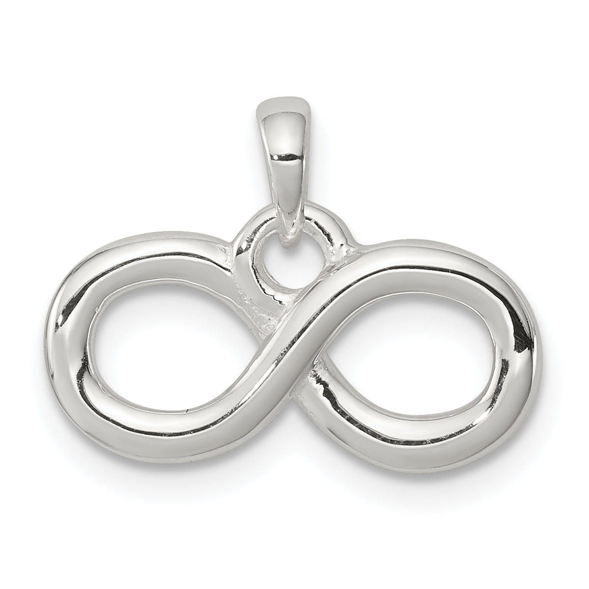 Sterling Silver Polished Infinity Symbol Pendant