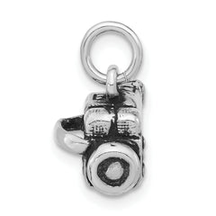 Sterling Silver Antiqued 3-D Video Camera Pendant