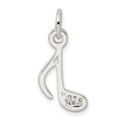 Sophia Jewelers Sterling Silver 925 Music Note Charm Polished Finish