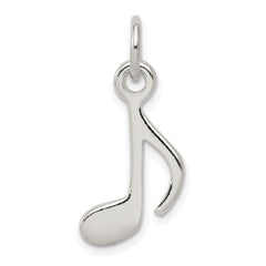 Sterling Silver Polished Music Note Charm