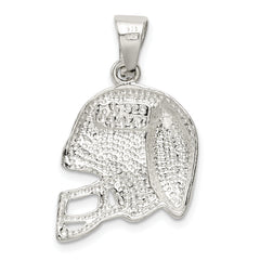 Sterling Silver Polished Football & Helmet Pendant