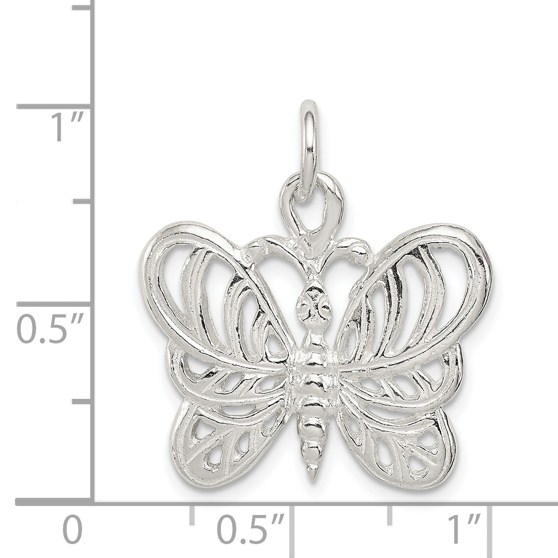 Sterling Silver Butterfly Charm