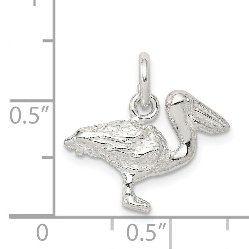 Sterling Silver Pelican Charm