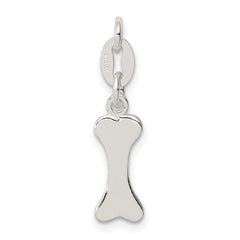 Sterling Silver Polished Dog Bone Charm