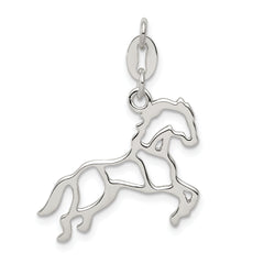 Sterling Silver Polished Horse Charm