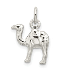 Sterling Silver Polished Mini 3-D Camel Reversible Pendant