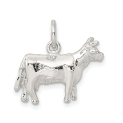 Sterling Silver Cow Charm