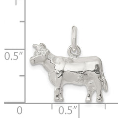 Sterling Silver Cow Charm