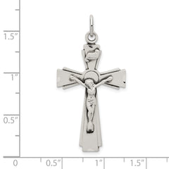 Sophia Jewelers Sterling Silver 925 Polished INRI Crucifix 3D Pendant