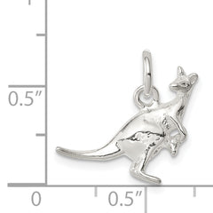 Sophia Jewelers 925 Sterling Silver 3D Kangaroo Charm Pendant Polished Finish