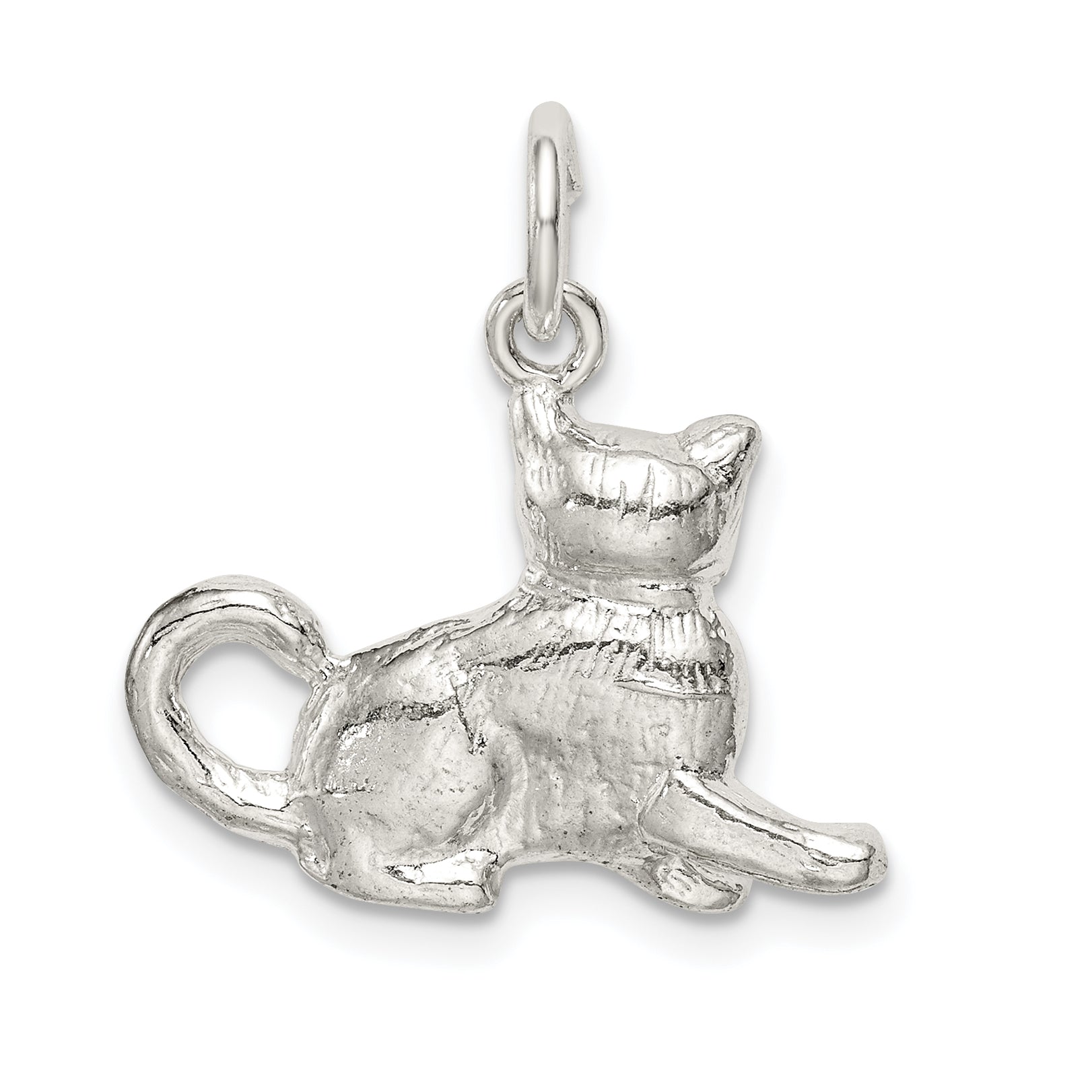 Sterling Silver Cat Charm