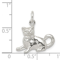 Sterling Silver Cat Charm