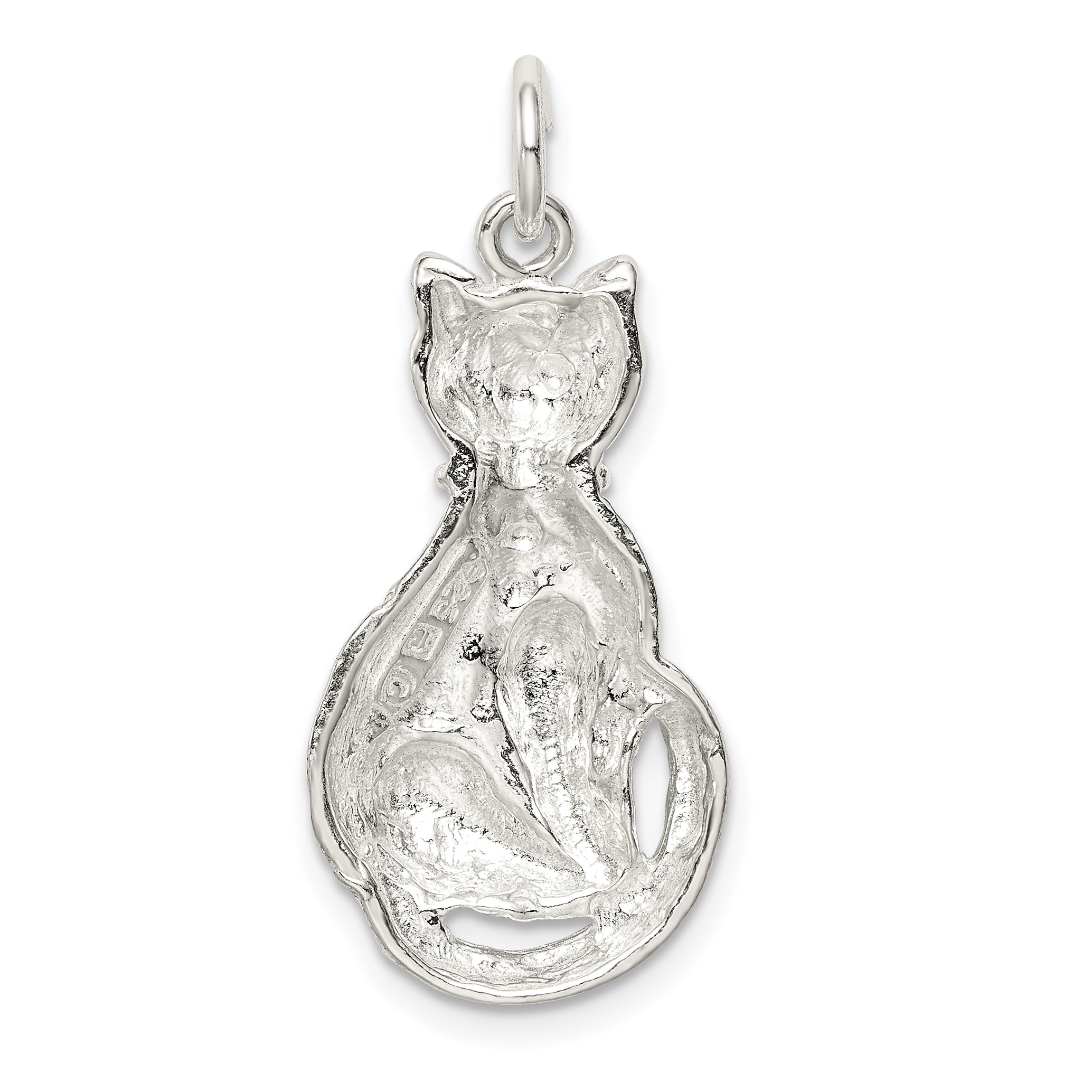 Sterling Silver Cat Charm