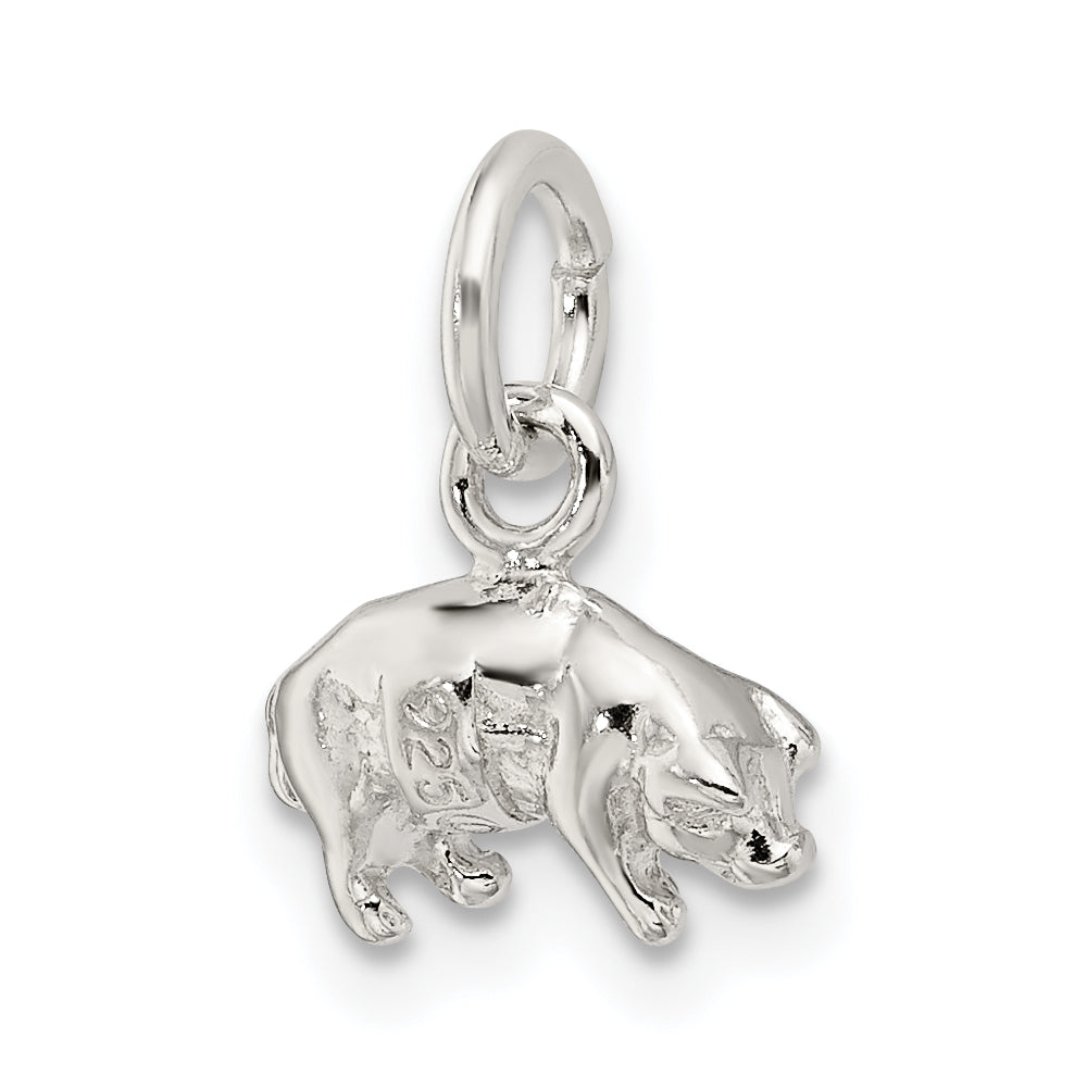 Sterling Silver Pig Charm