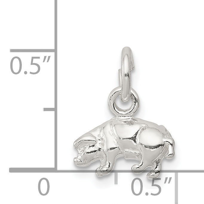 Sterling Silver Pig Charm