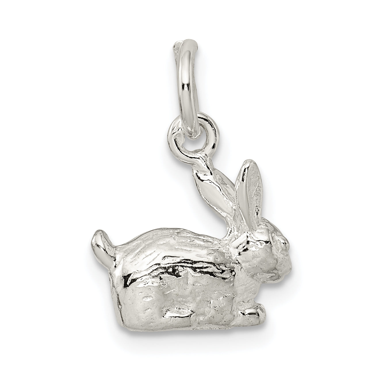 Sterling Silver 3-D Rabbit Charm