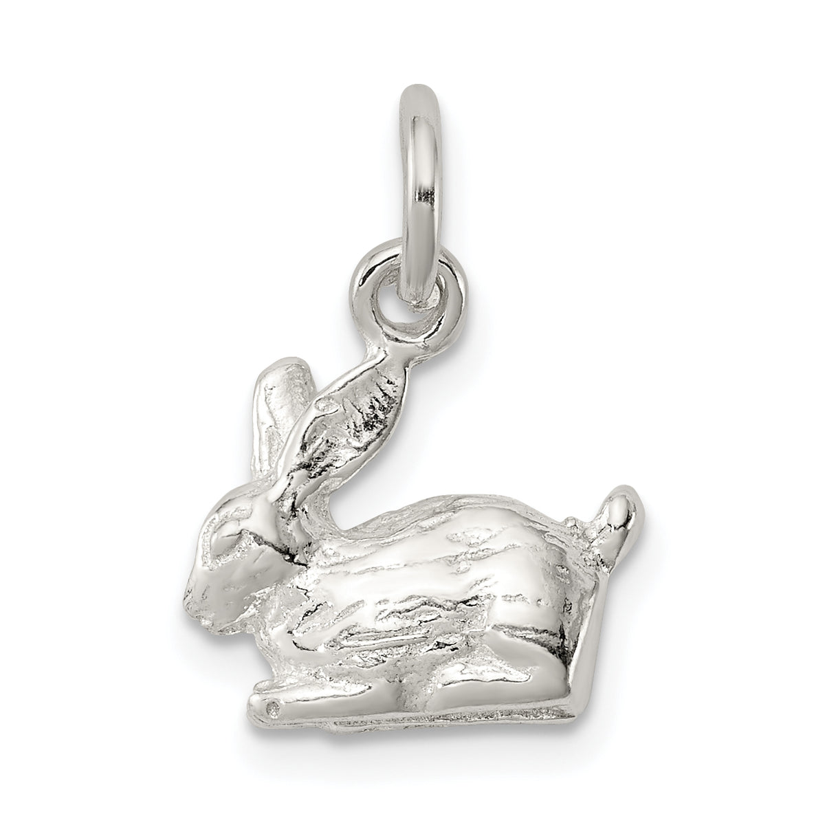 Sterling Silver 3-D Rabbit Charm