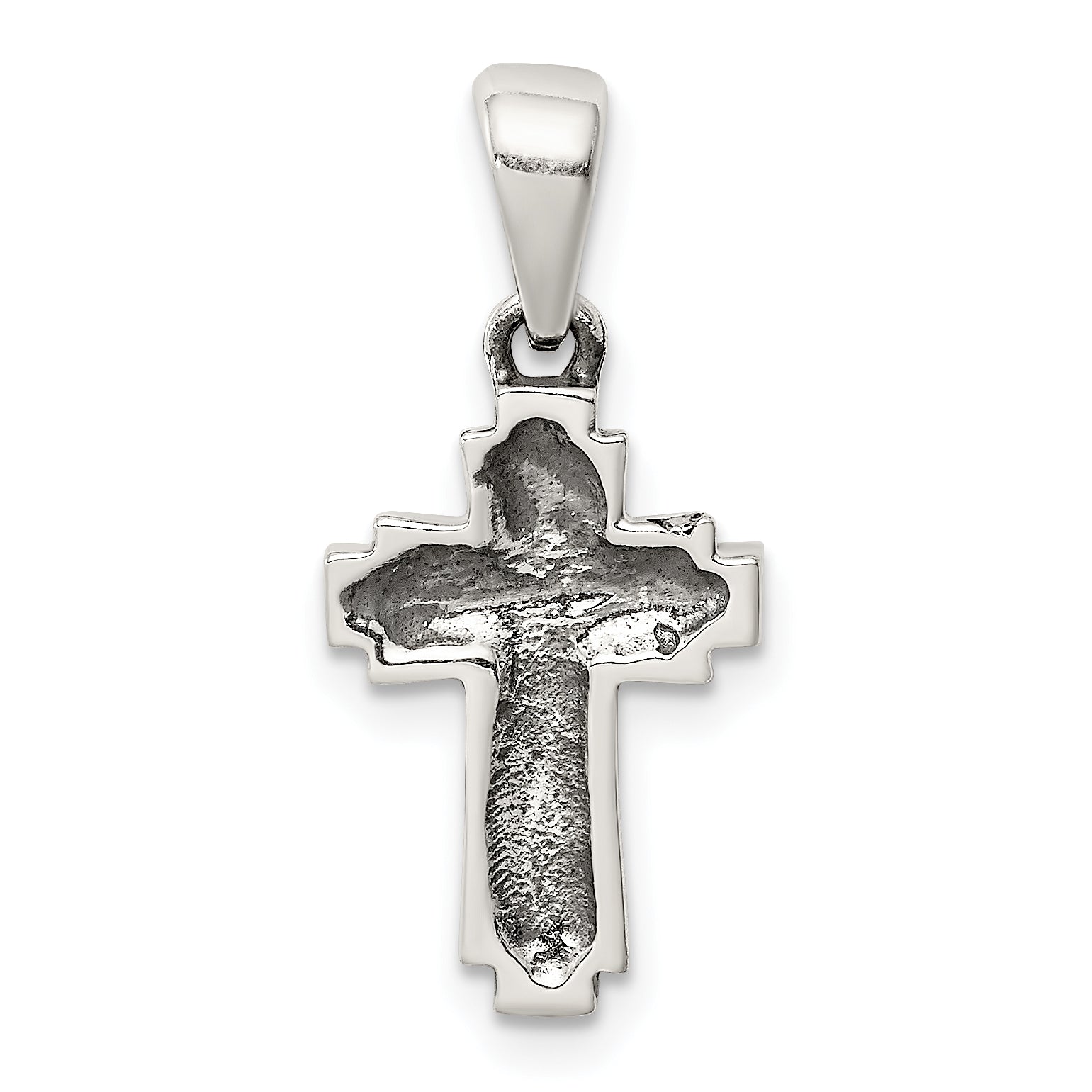 Sterling Silver Antiqued Cross Pendant