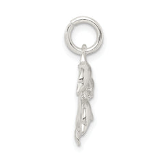 Elegant 925 Sterling Silver Dolphin Charm with Polished Anti-Tarnish Finish