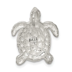 Men's Sterling Silver 925 Turtle Charm with Polished Anti-Tarnish Finish