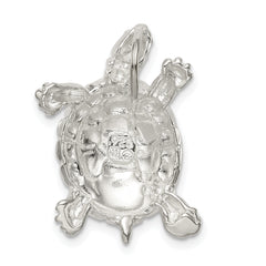 Sophia Jewelers 925 Sterling Silver Turtle Charm with Polished Finish and Anti-Tarnish Coating