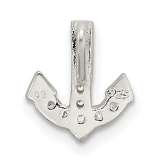 Sterling Silver CZ Anchor Chain Slide