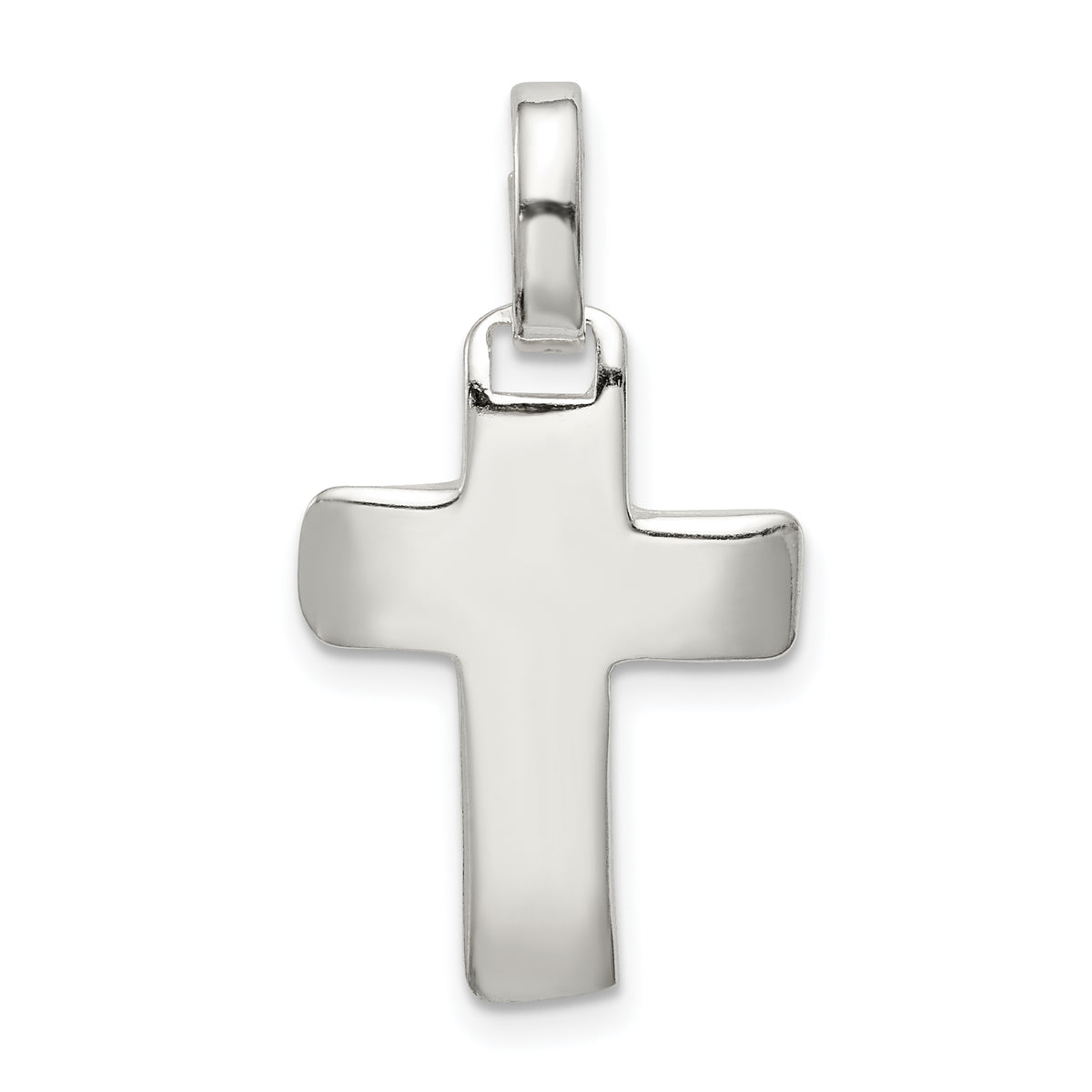 Sterling Silver Polished Cross Pendant