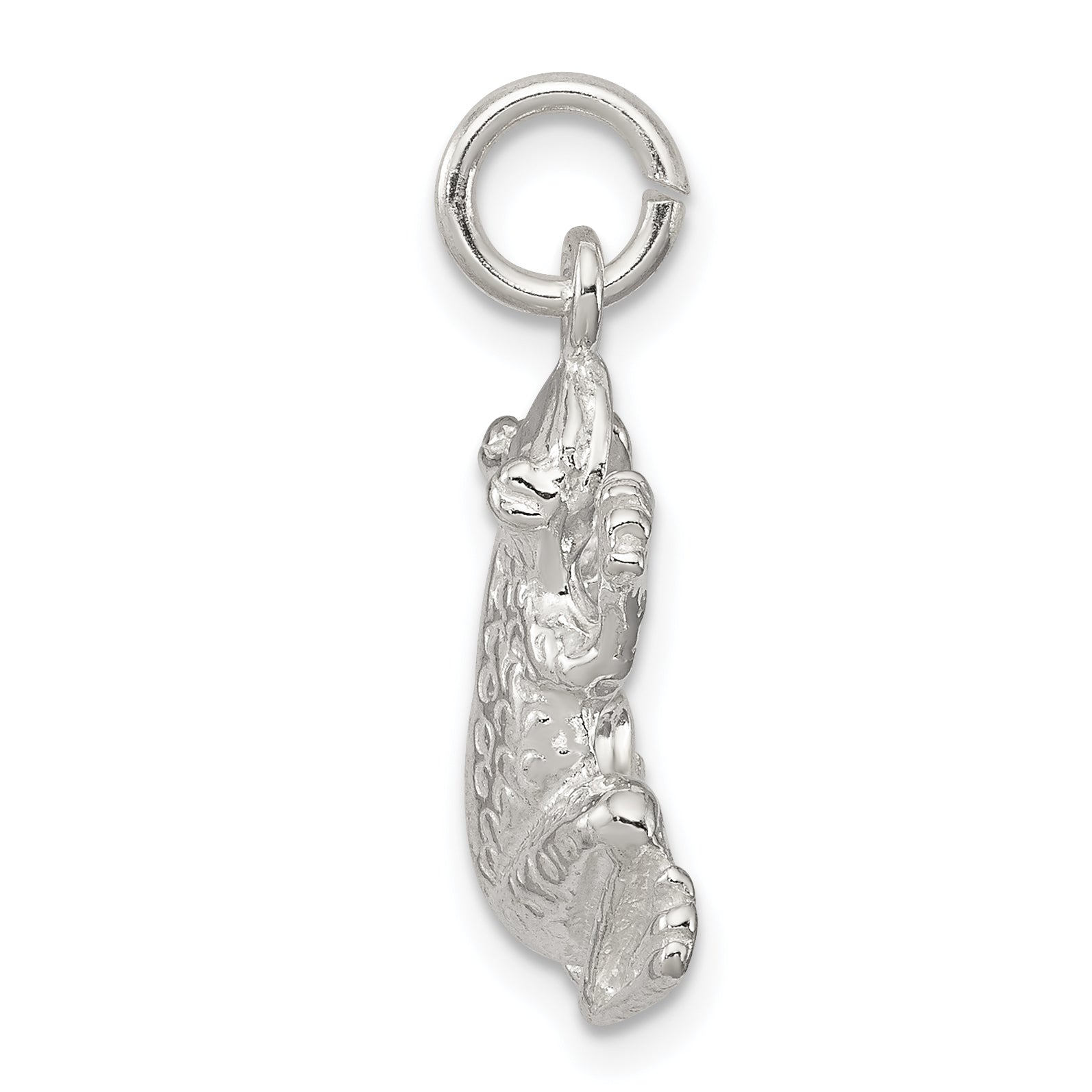 Sophia Jewelers 925 Sterling Silver Frog Charm with Polished Finish